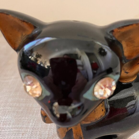 Vintage Lefton Diamond Eyed Black Cats Salt and Pepper Shakers - Picture 10 of 12